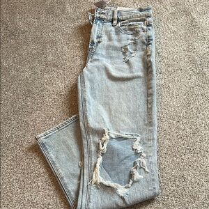 Distressed Light Blue Women's Jeans